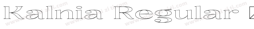 Kalnia Regular 语言英文字体转换
